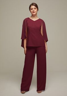 AW Bridal AW Henrietta Pantsuit Red Mother Of The Bride Dress