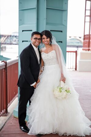 Swarovski Crystal-Decorated Allure Bridals Wedding Dress