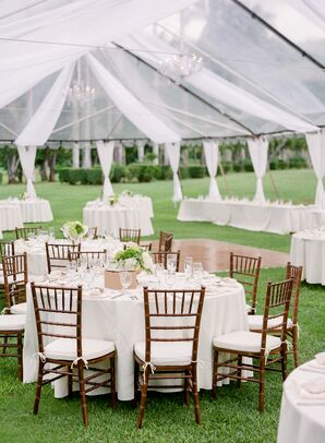 Elegant Clear Tented Dillingham Ranch Reception