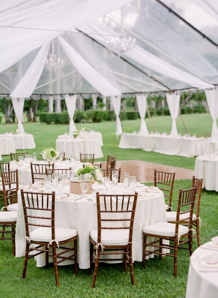 Elegant Clear Tented Dillingham Ranch Reception