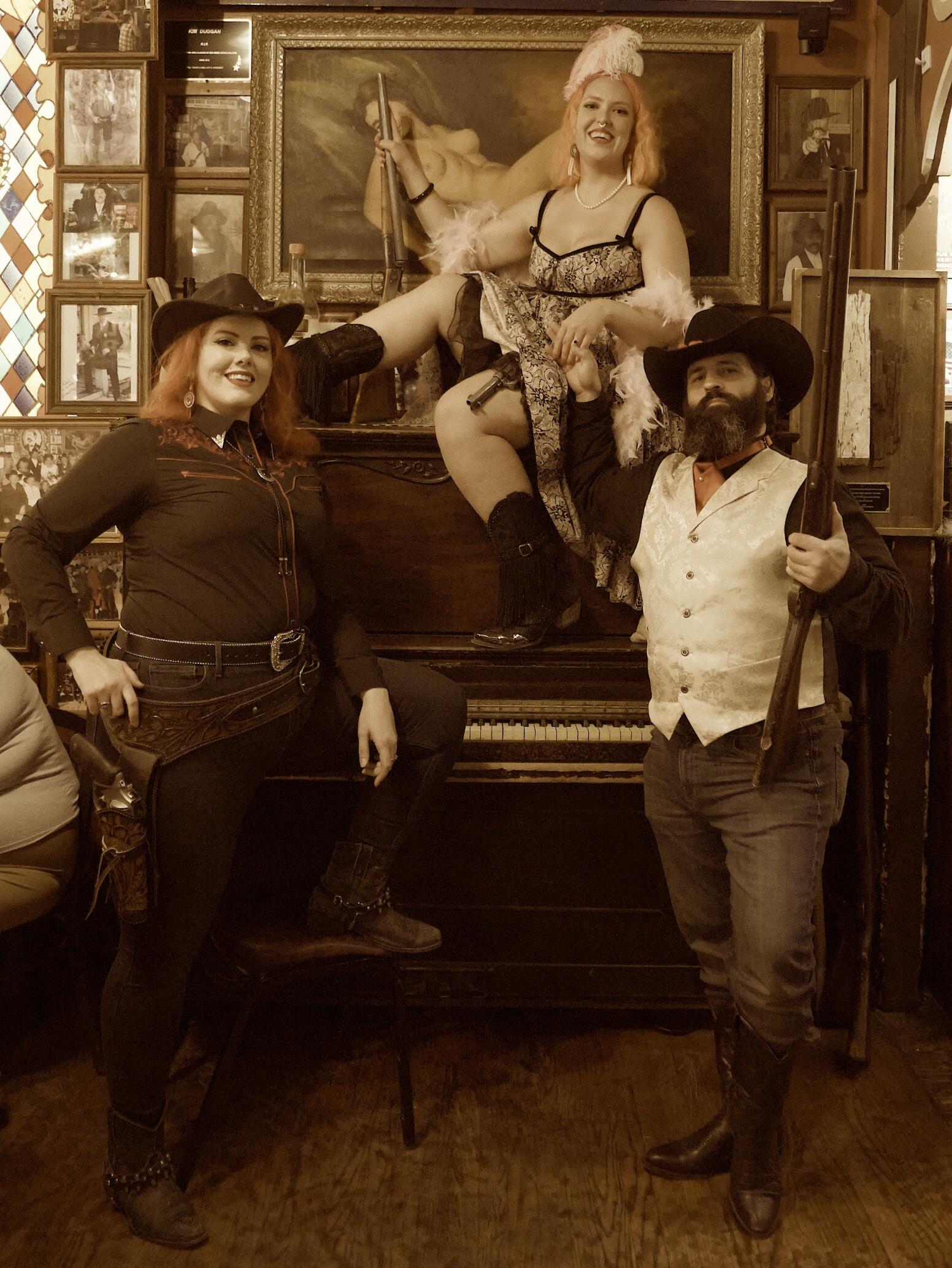 Picture of Tombstone Re-Engagement: Getting our fancy on. 