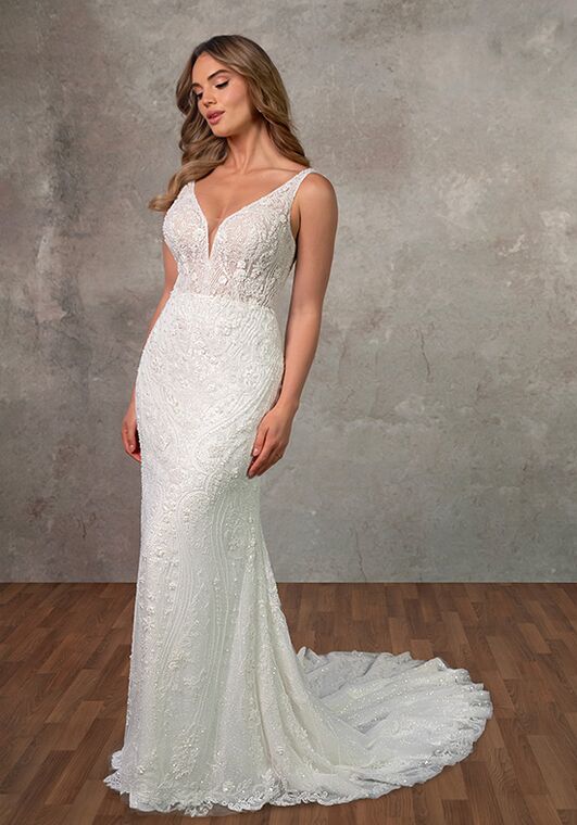 Essense of Australia D4448 Column Wedding Dress - 2