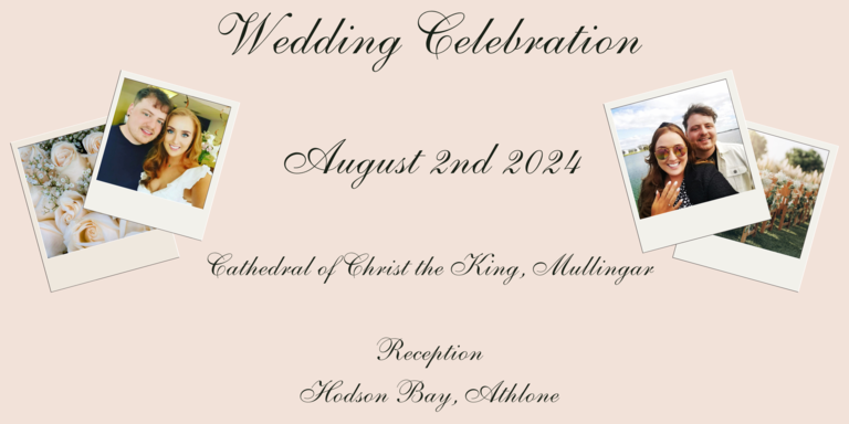 Aisling & Graham  Home Page Banner