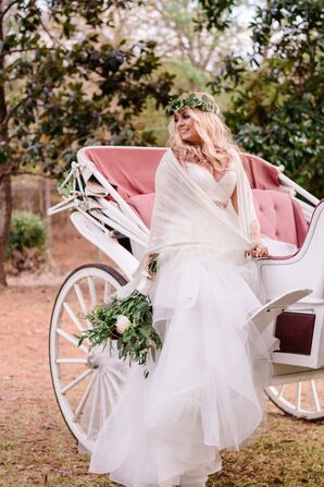 Whimsical Layered Organza Hayley Paige Ball Gown