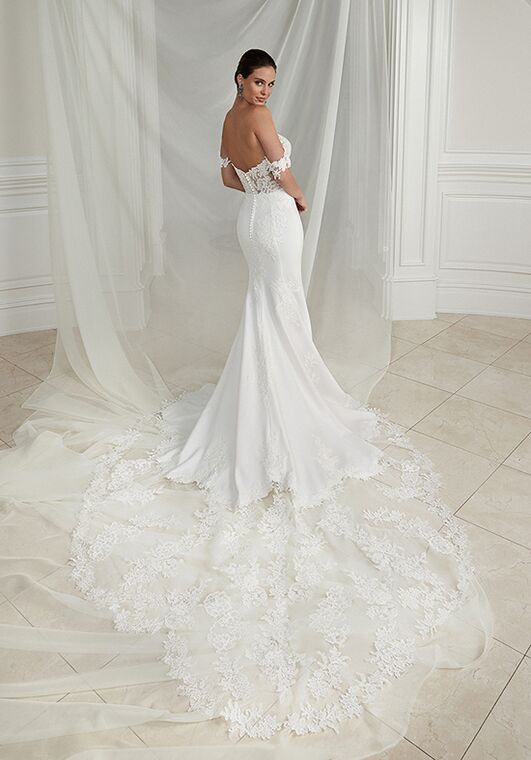 Justin Alexander Elyana Fit-and-Flare Wedding Dress - 2