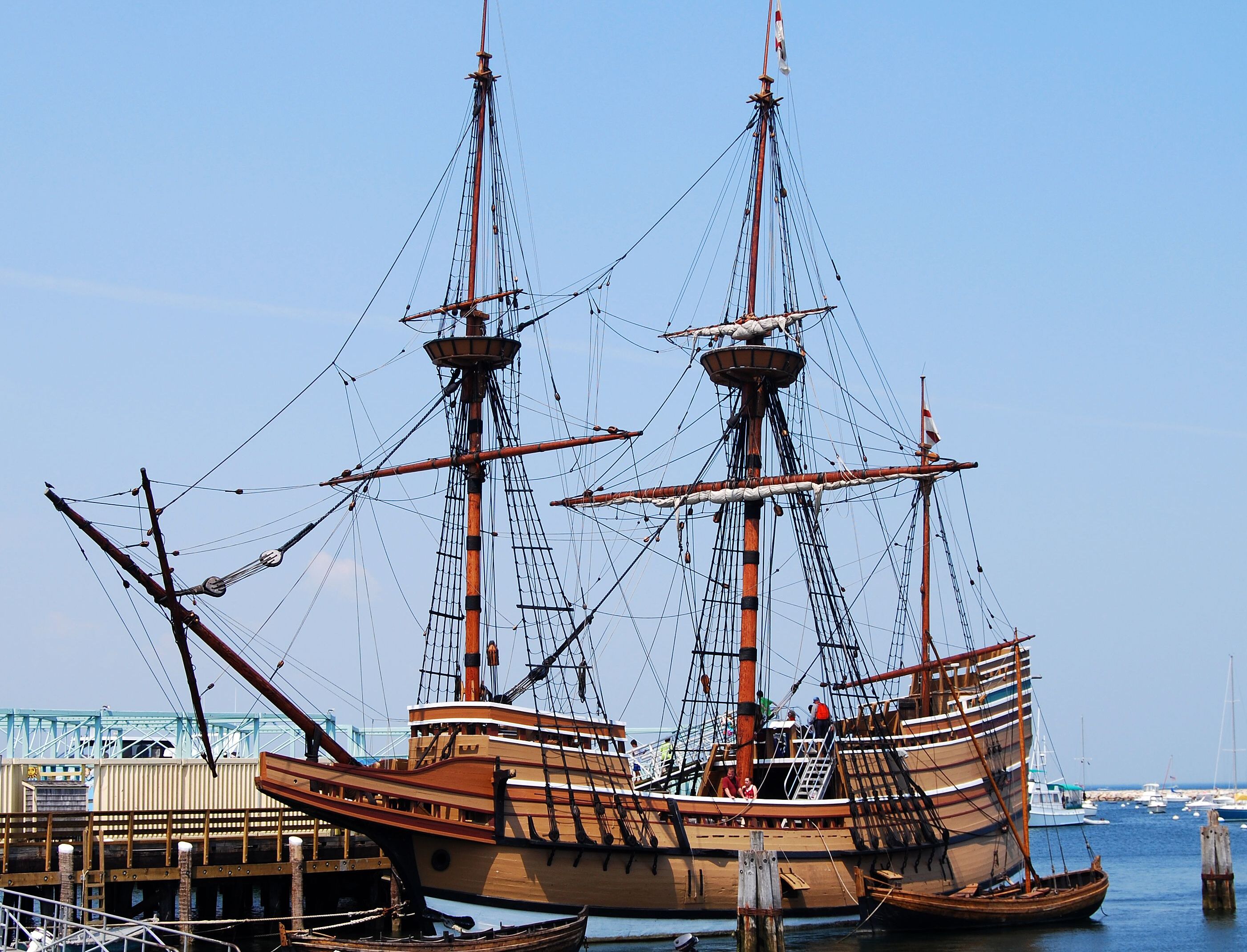 Picture of Plymouth Rock and Mayflower II