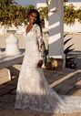 Lillian West 66406 Fit-and-Flare Wedding Dress - thumbnail - 1