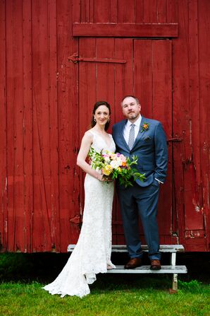 Classic Rosa Clara Lace Mermaid-Style Gown