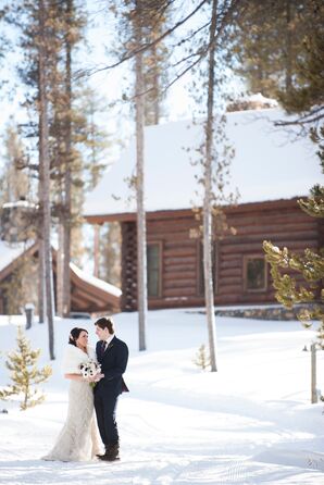 Kristen and Sean Winter Wedding at Devil's Thumb Ranch