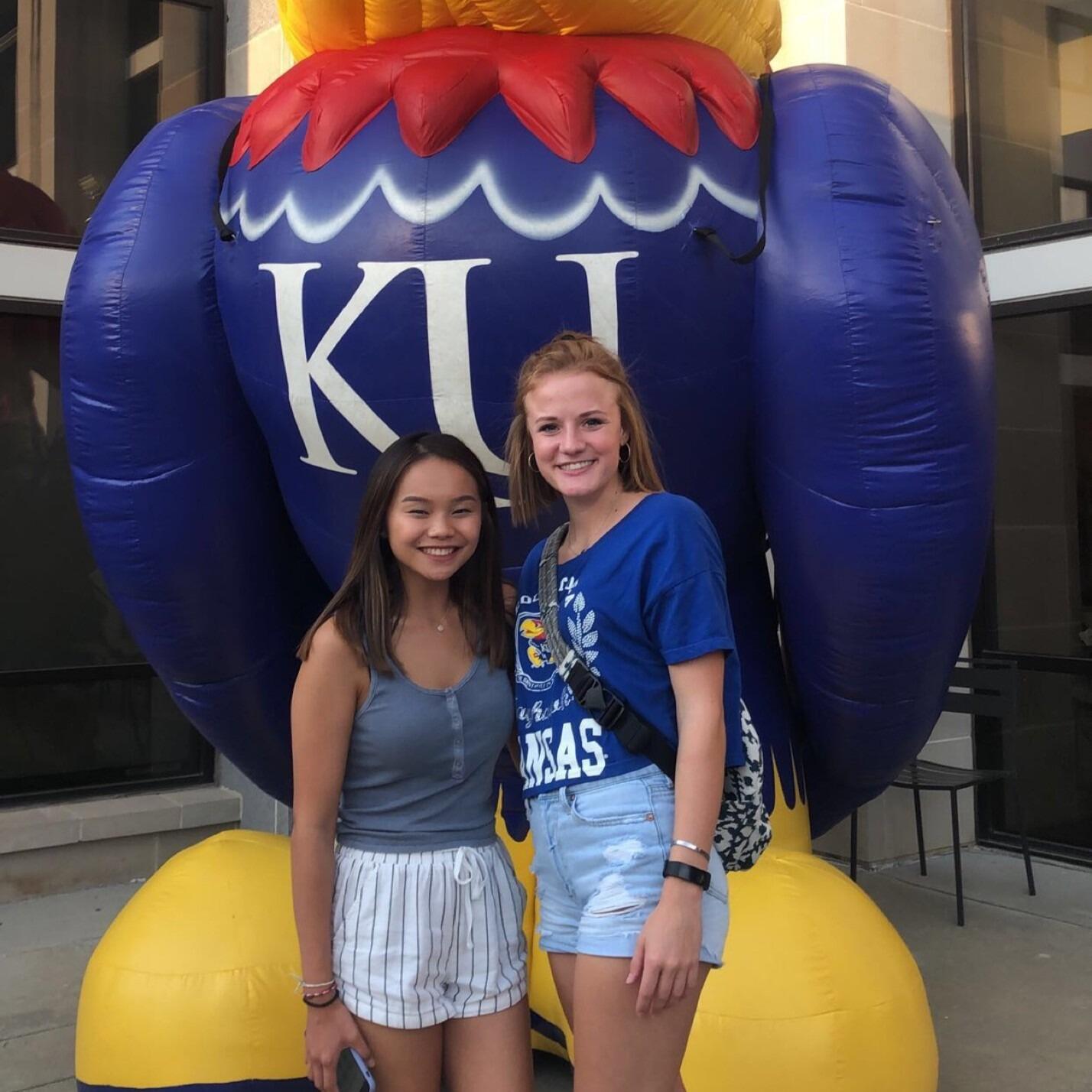 Ethan started at K-State (yuck) in 2018 and like a typical college boy has no photos to commemorate this occasion. Mady started at KU (woo) the following year in 2019.