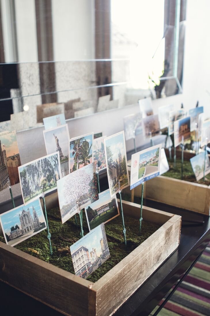 NY  and FL State Postcard Guest Book