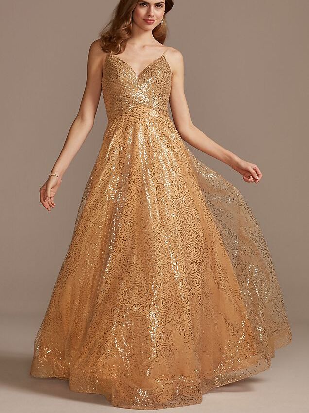gold gown