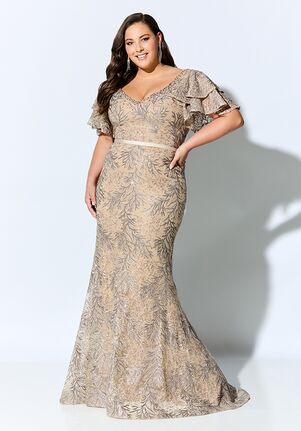 Ivonne D. 220D21 Gold Mother Of The Bride Dress