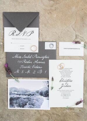 Classic Black-and-White Wedding Invitations