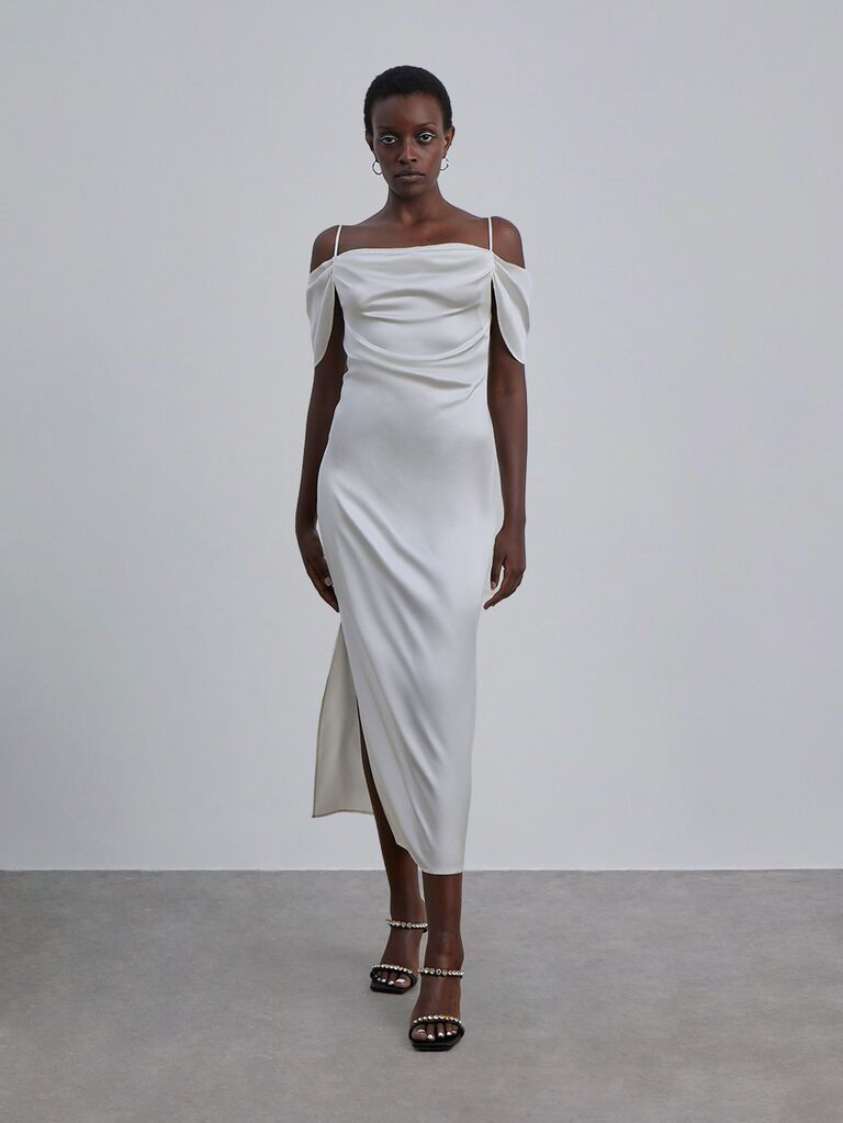 Silk petite wedding dress by Silk Maison. 