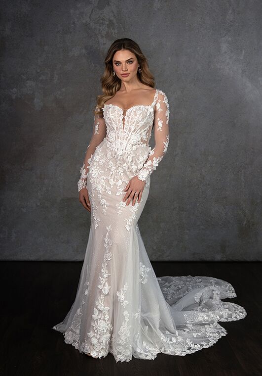 Essense of Australia D4329 Fit-and-Flare Wedding Dress - 5