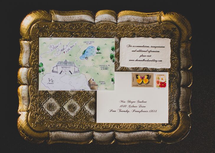 Hand Drawn and Calligraphed Invitation Suite