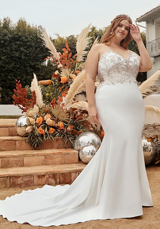 Beloved by Casablanca Bridal BL341 Memphis Sheath Wedding Dress - 2