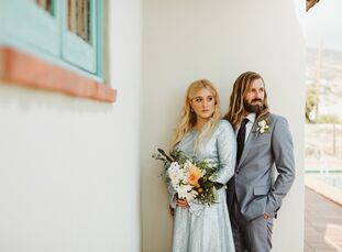 The sun played an important role in Brooke Boston (29 and an accessory designer) and Adam Williams’s (34 and a photographer) wedding at Adamson House 