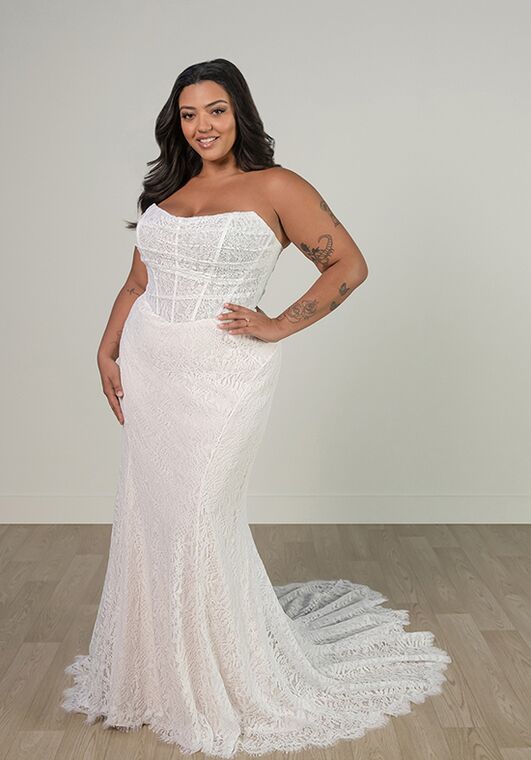 Stella York SY8086+ Fit-and-Flare Wedding Dress - 5