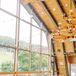 Rustic Wedding Reception With Wood Farm Table