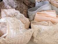 Lacy underwear folded neatly