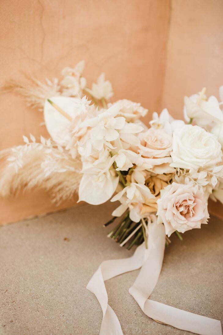 Bohemian Bouquet with Anthurium and Roses