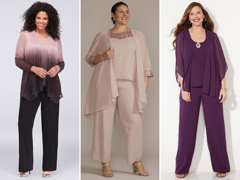 plus size wedding pant sets