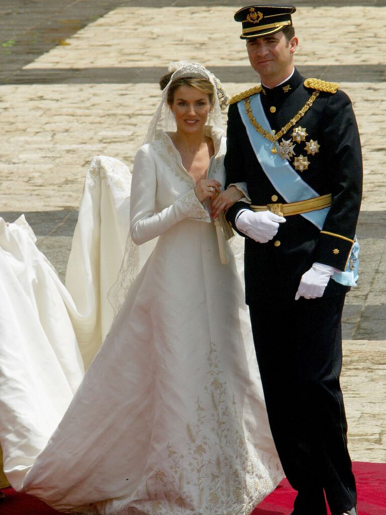 Queen Letizia's wedding dress