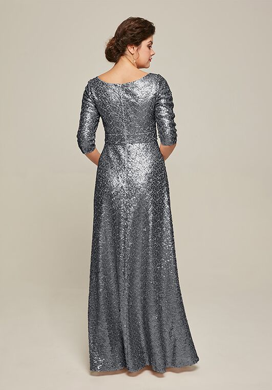 AW Bridal AW Simone Dress Silver Mother Of The Bride Dress - 3