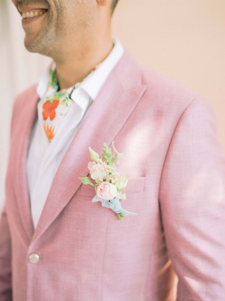 pink suit jacket