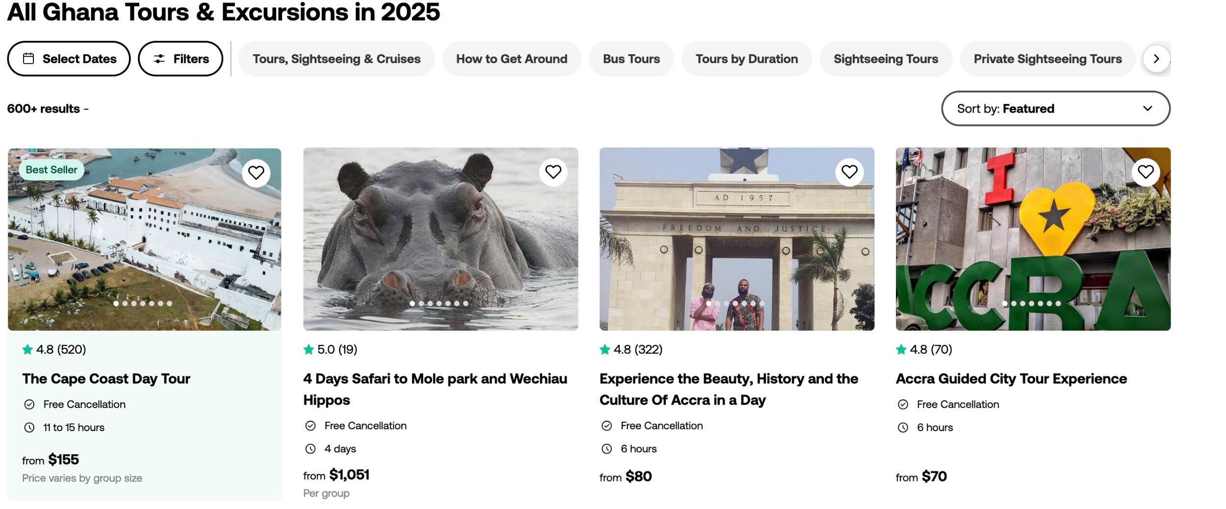Picture of Tours and Excursions in Accra, Ghana 2025