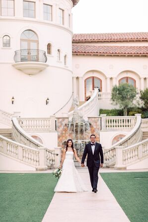 Couple Outside the St. Regis Monarch Beach Resort in Dana Point, California