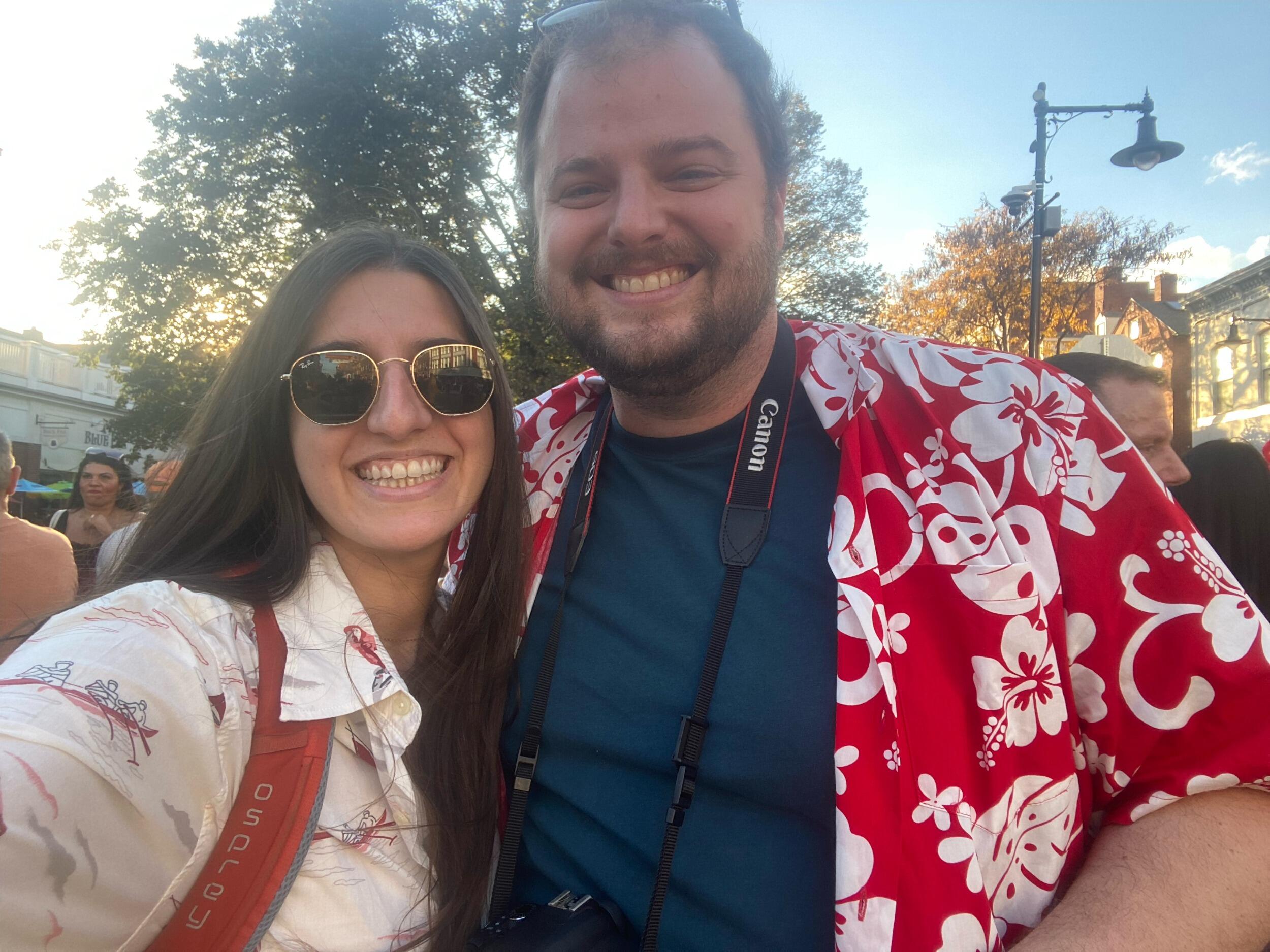 We LOVE to travel together... so much so that for Halloween, we visited Salem - the scariest place we could find... and dressed like the shameless tourists we are.
