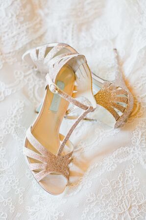 Sparkly Nude Betsey Johnson Shoes