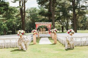 Elegant Indian Ceremony, Peach and Pink Decor