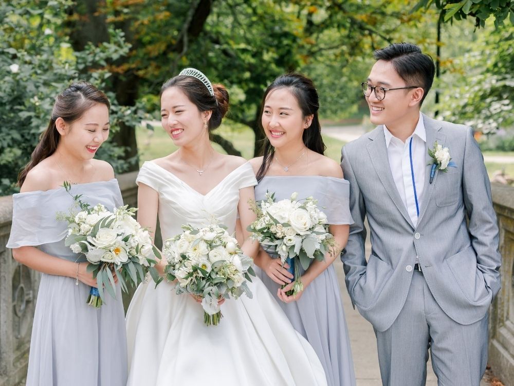 Male Bridesmaid Wears Dress