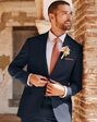 Birdy Grey Suits Taylor Suit Jacket in Navy Blue Tuxedo - thumbnail - 4