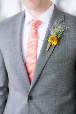 Colorful Coral Tie
