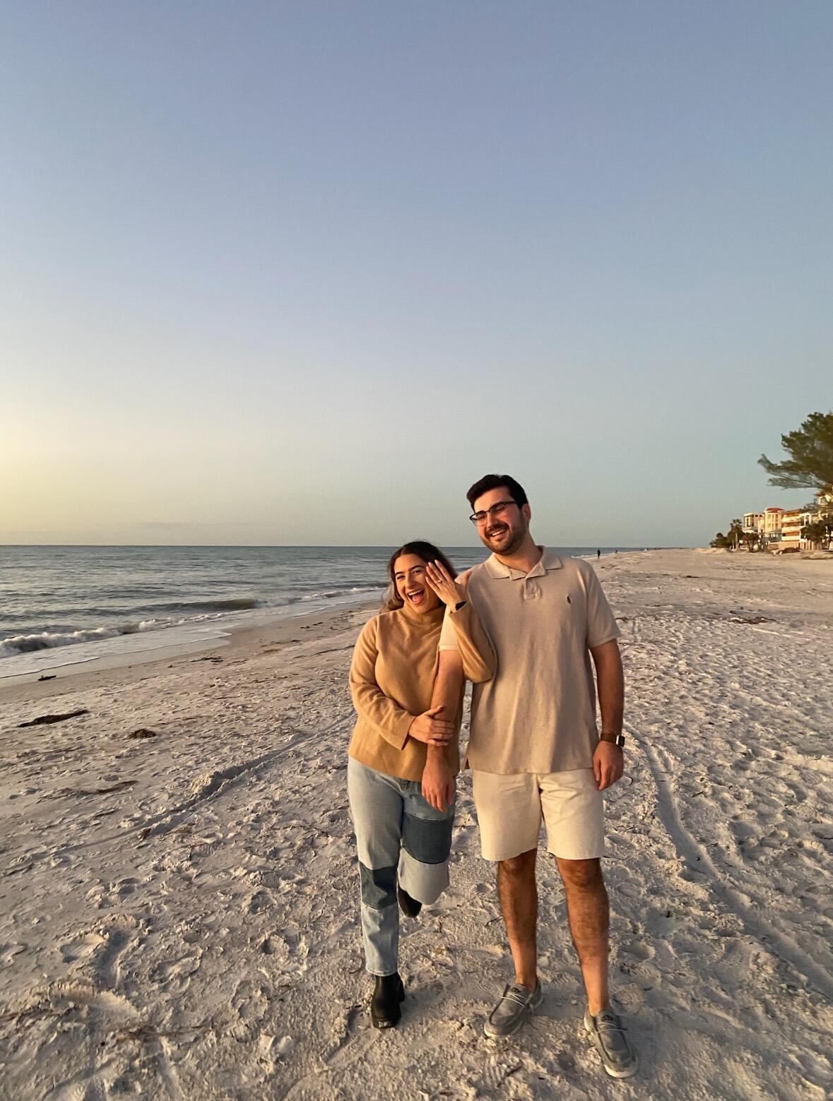 The Proposal!!! After nearly five years together, there was a surprise proposal during one of our regular walks down the beach at sunset in Indian Rocks Beach, Florida. We said yes (duh) to forever then spent the weekend celebrating in Siesta Key. 