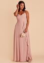 Birdy Grey Theresa Dress in Chiffon Dusty Rose V-Neck Bridesmaid Dress - thumbnail - 3