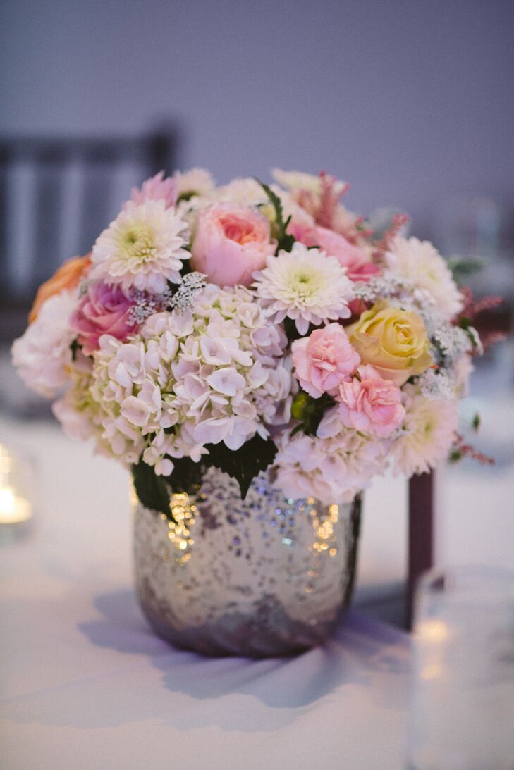 Rose, Peony and Hydrangea Centerpiece