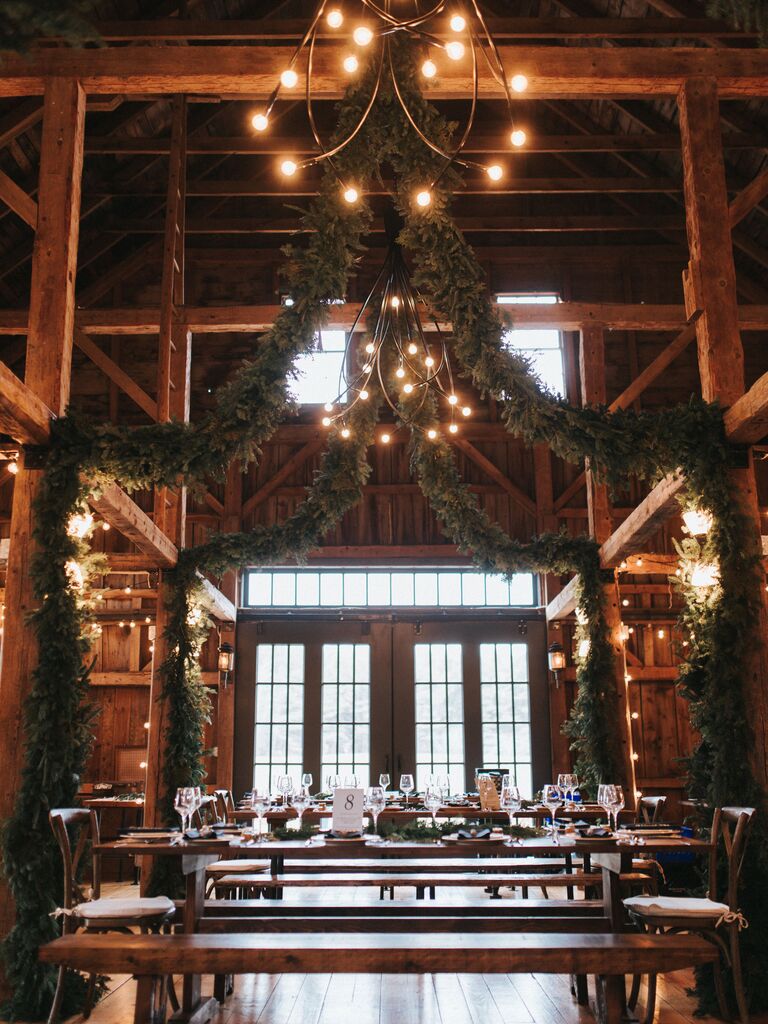 winter wedding ideas barn venue