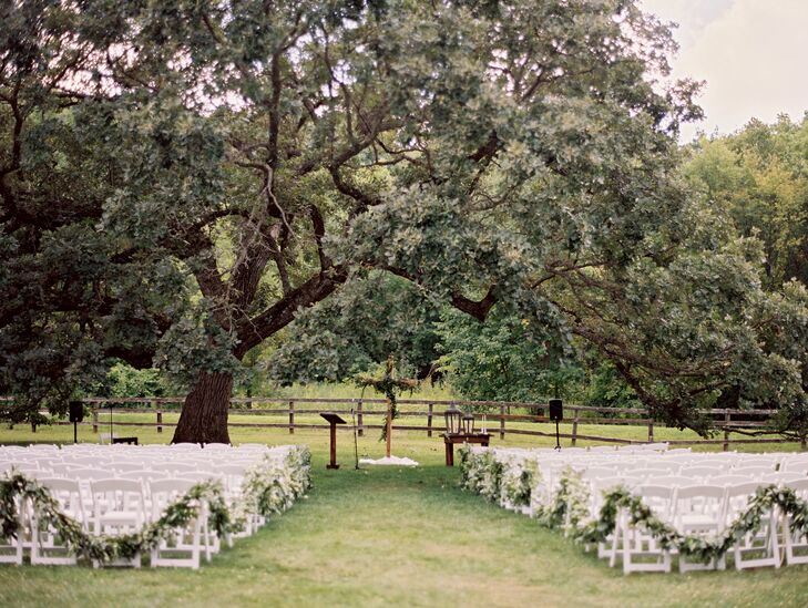 Outdoor Ceremony at Mayowood Stone Barn