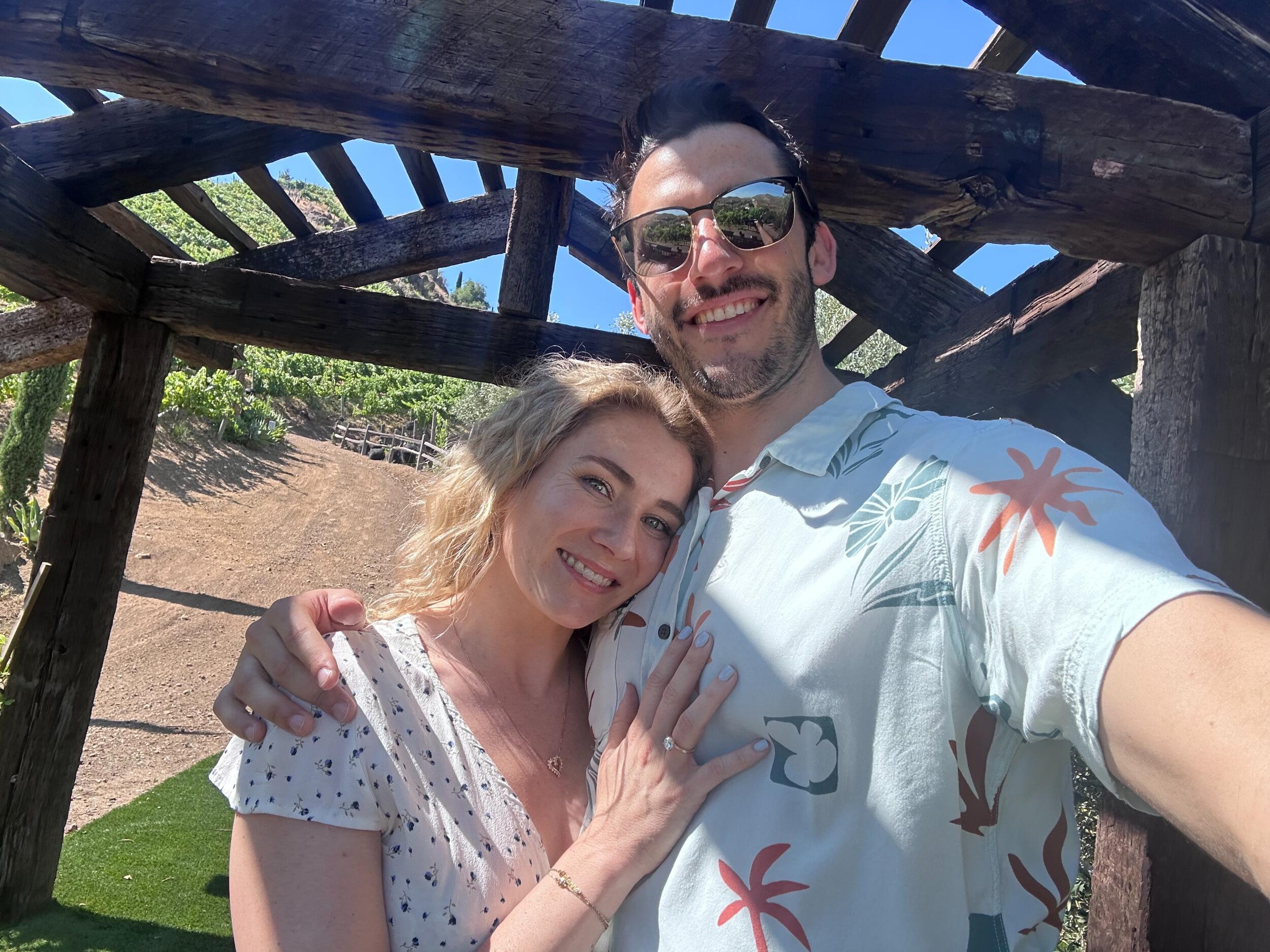 Happy Engagement Day to us! Moving forward in our relationship while reflecting on where it all began: on the Fourth of July.