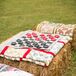Rustic Hay Bale Seating and Games