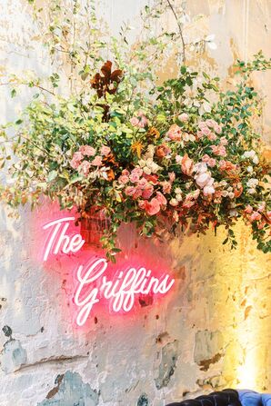Custom Neon Sign for Wedding Reception at 701 Whaley in Columbia, South Carolina