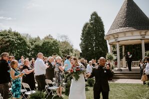 Couple Recessing at the Beaver Train Station in Pennsylvania