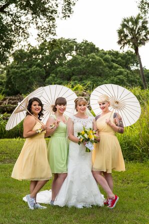 Rustic Yellow Bridesmaid Dresses