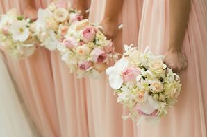 Neutral Lush Bridesmaid Bouquets